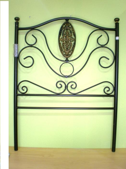 878-OD-090  Cabezal de 90cms. decoracin en el centro con placa bronce 