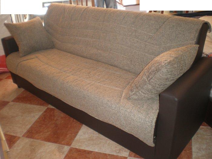 10161-MALOLES   Sofa cama polipiel en parte baja 