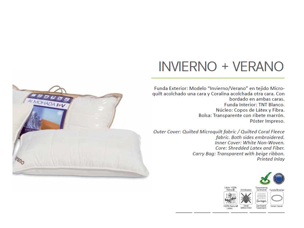 1458-INV-VER  Almohada copos de latex y fibra