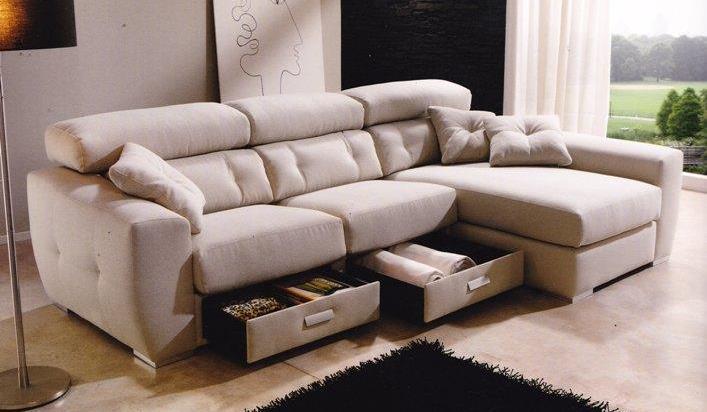 337-DRIV   Sofa cheslong cabezal italiano