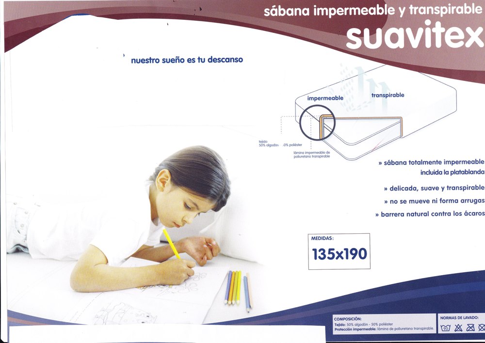 061-SUAVITEX  Funda impermeable para colchn y almohadas