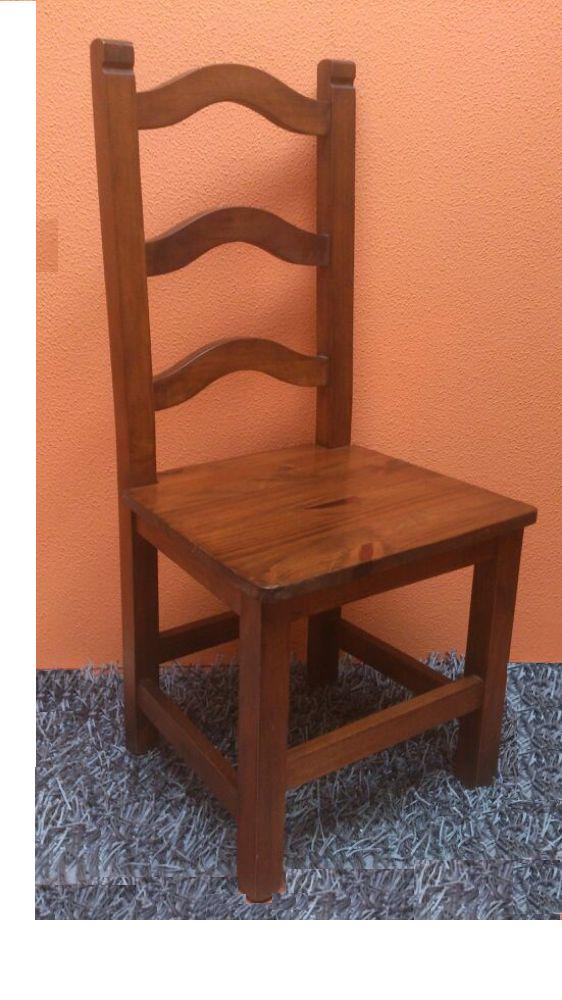862-2410202  Silla saln madera maciza